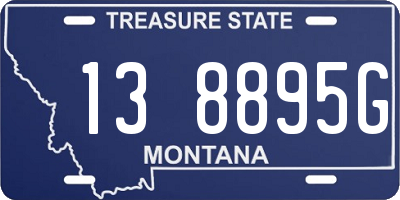 MT license plate 138895G