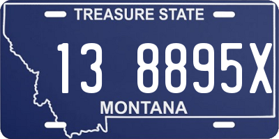 MT license plate 138895X