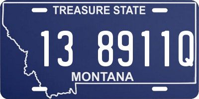 MT license plate 138911Q