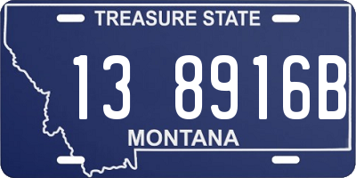 MT license plate 138916B
