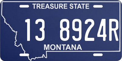 MT license plate 138924R
