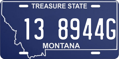 MT license plate 138944G