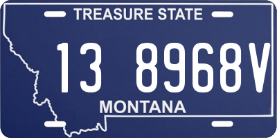 MT license plate 138968V