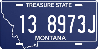 MT license plate 138973J