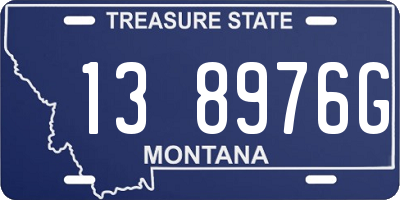 MT license plate 138976G