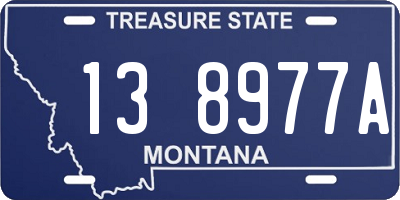 MT license plate 138977A