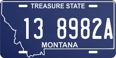 MT license plate 138982A