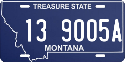 MT license plate 139005A
