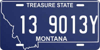 MT license plate 139013Y