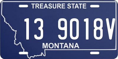 MT license plate 139018V