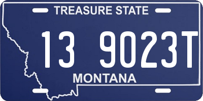 MT license plate 139023T