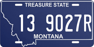 MT license plate 139027R