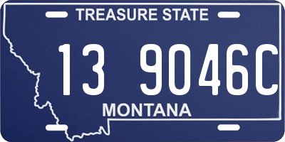 MT license plate 139046C