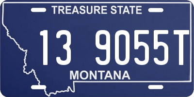 MT license plate 139055T
