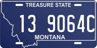MT license plate 139064C