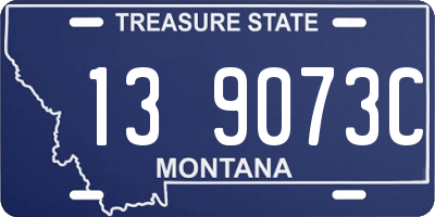 MT license plate 139073C