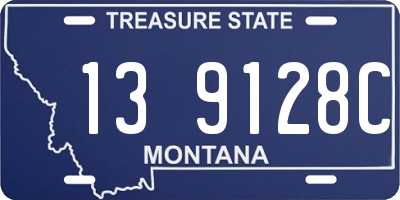 MT license plate 139128C