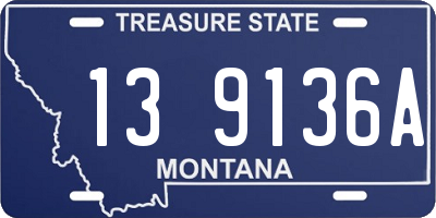 MT license plate 139136A