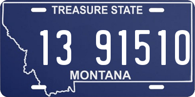 MT license plate 139151O