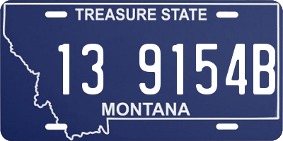 MT license plate 139154B