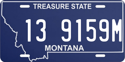 MT license plate 139159M