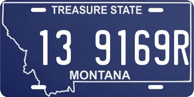 MT license plate 139169R