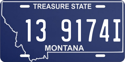 MT license plate 139174I