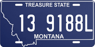MT license plate 139188L