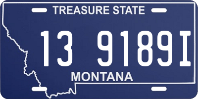 MT license plate 139189I