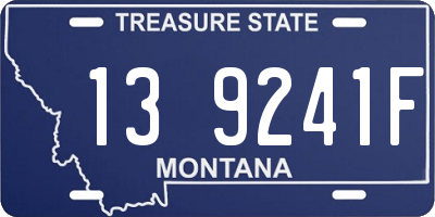 MT license plate 139241F