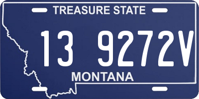 MT license plate 139272V