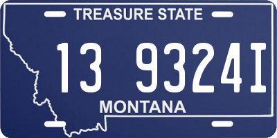 MT license plate 139324I