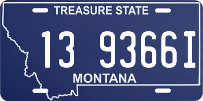 MT license plate 139366I