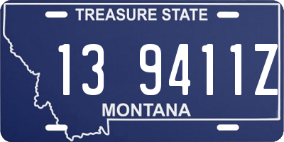 MT license plate 139411Z