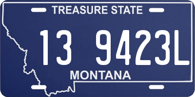 MT license plate 139423L