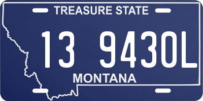 MT license plate 139430L