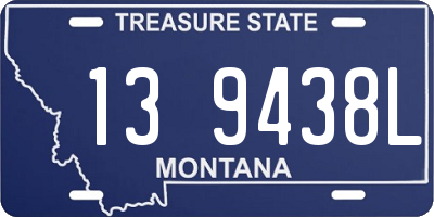MT license plate 139438L