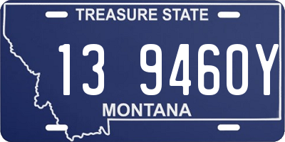 MT license plate 139460Y