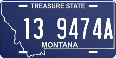 MT license plate 139474A