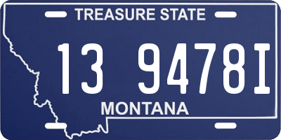 MT license plate 139478I