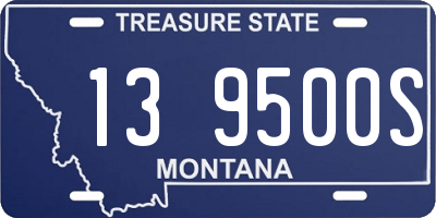 MT license plate 139500S