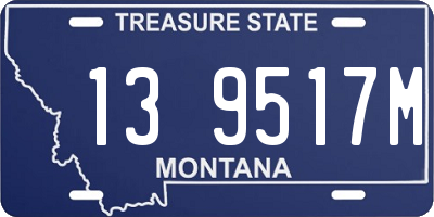 MT license plate 139517M
