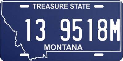 MT license plate 139518M