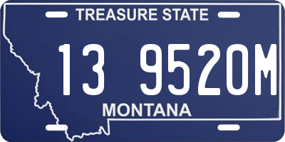 MT license plate 139520M