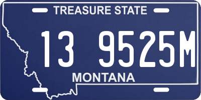 MT license plate 139525M