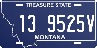 MT license plate 139525V