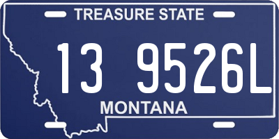 MT license plate 139526L