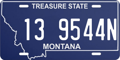 MT license plate 139544N