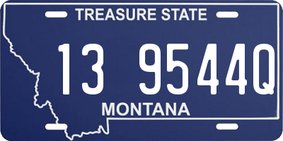 MT license plate 139544Q
