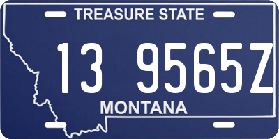 MT license plate 139565Z
